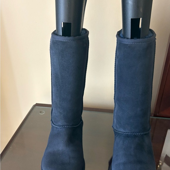 UGG Shoes - UGG Dark Blue Suede Winter Boots